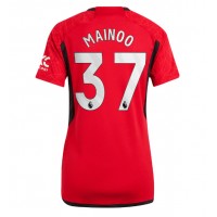 Camisa de time de futebol Manchester United Kobbie Mainoo #37 Replicas 1º Equipamento Feminina 2023-24 Manga Curta